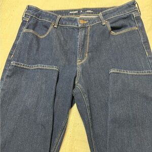 Old Navy Women's Dark Blue, straight leg jeans